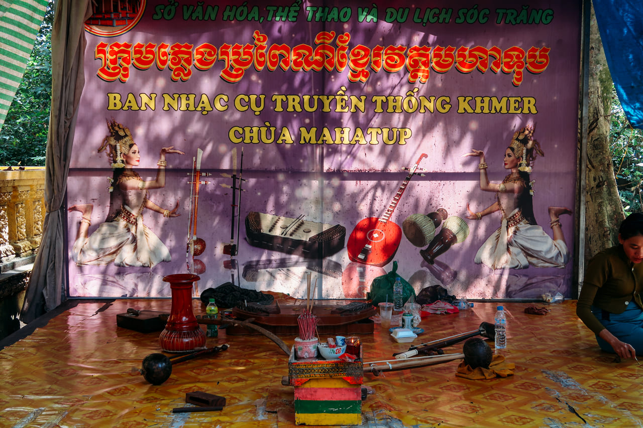 Bộ nhạc cụ truyền thống của người Khmer tại Sóc Trăng