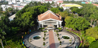 Hình ảnh Đại học Cần Thơ Flycam | Bất ngờ với trường lớn nhất miền Tây Hội Trường Rùa - Đại học Cần Thơ