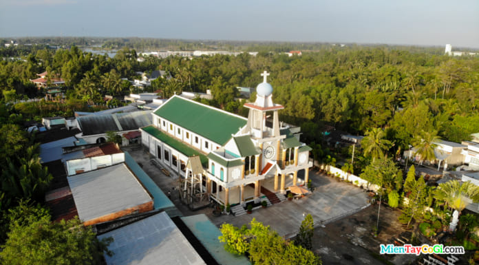 Nhà Thờ Long Mỹ Hậu Giang | Hình Ảnh Flycam Giáo Xứ | Lịch Sử Nhà thờ Long Mỹ Hậu Giang