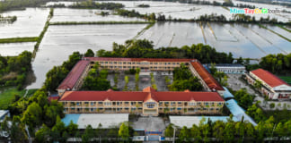 Trường THPT Long Mỹ | Hình ảnh Flycam Lộng Lẫy Từ Trên Cao Trường THPT Long Mỹ