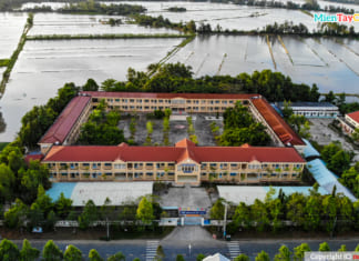 Trường THPT Long Mỹ | Hình ảnh Flycam Lộng Lẫy Từ Trên Cao Trường THPT Long Mỹ