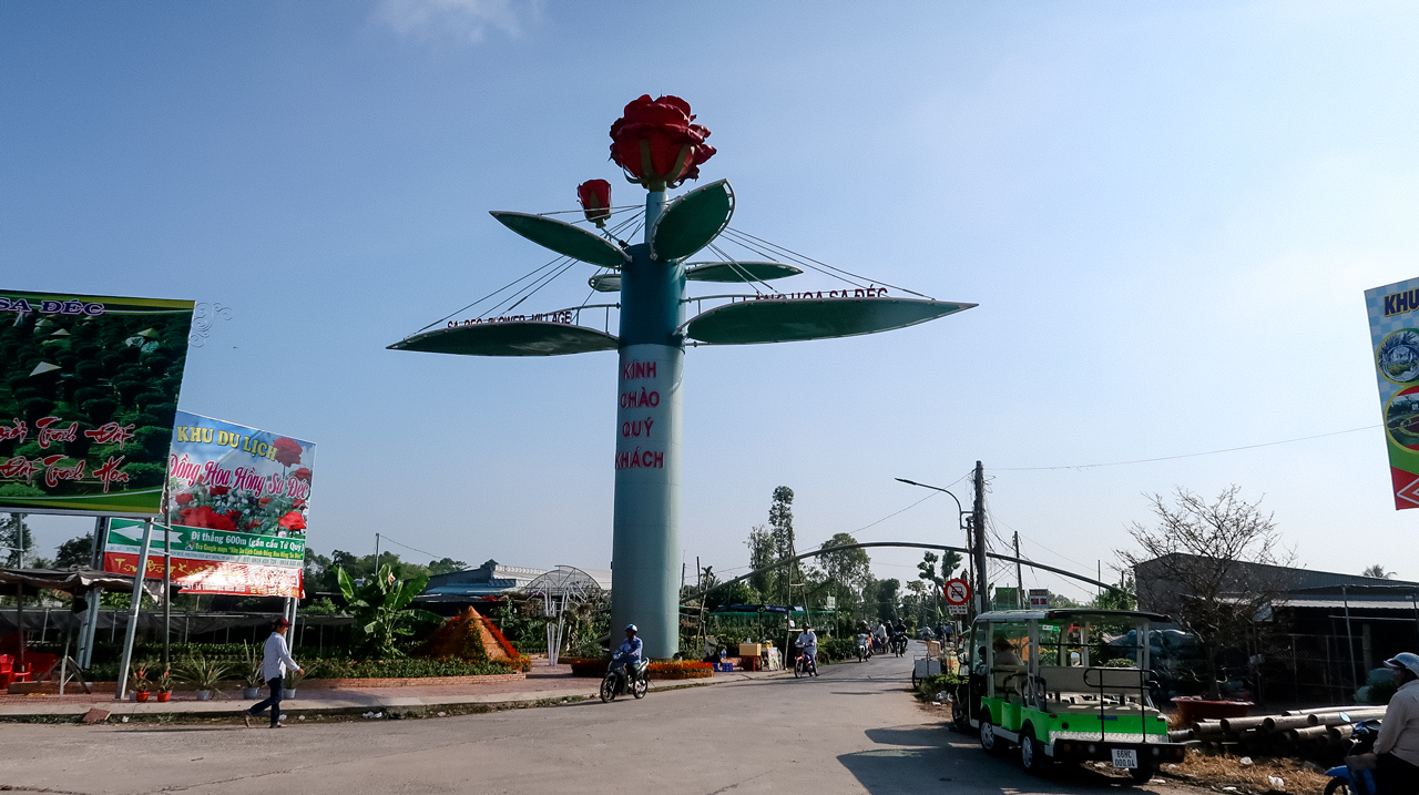 Symbols in Sa Dec flower village