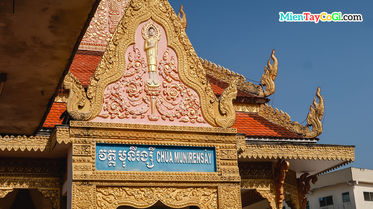 Kiến trúc chánh điện chùa Khmer Cần Thơ Munirensay