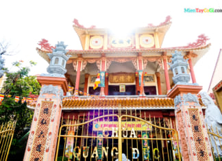 Chùa Quang Đức Cần Thơ | Đường đi | Kiến trúc và Review chi tiết Kiến trúc chùa Quang Đức từ ngoài nhìn vào