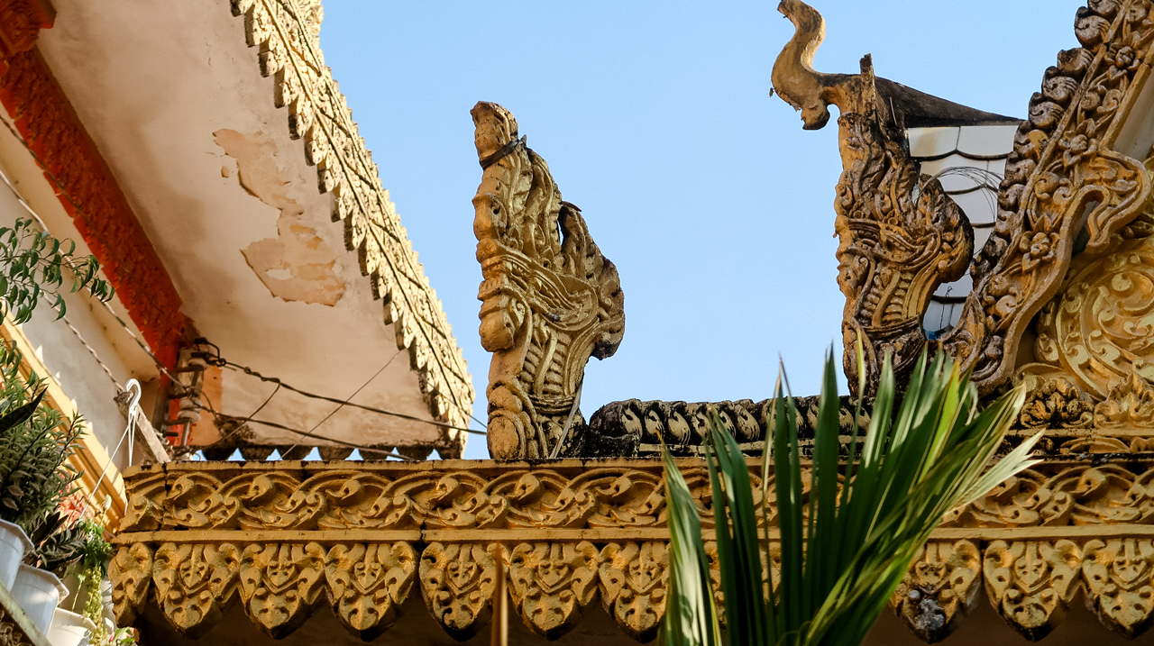 Kiến trúc rắn thần Naga trên mái chùa Khmer Cần Thơ Munirensay