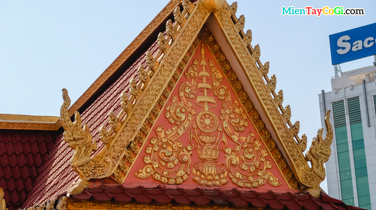Kiến trúc tinh xảo tại chùa Khmer Muniransay Cần Thơ