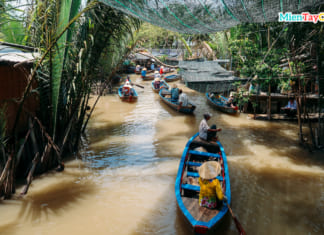 Du lịch Cồn Phụng Cồn Thới Sơn tự túc | Kinh nghiệm đi từ A-Z Xuồng ba lá ở Cồn Thới Sơn