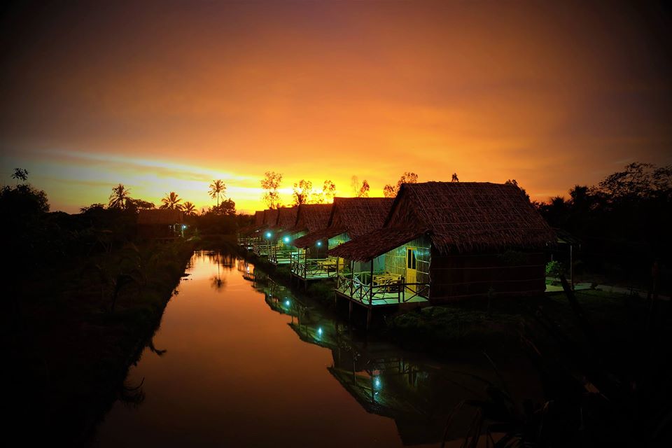 Green Village Mekong Cần Thơ về đêm