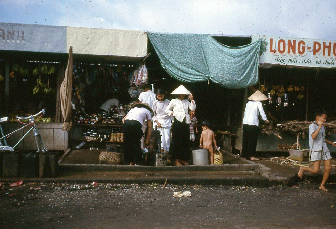 Khu chợ năm 1962 ở Cà Mau