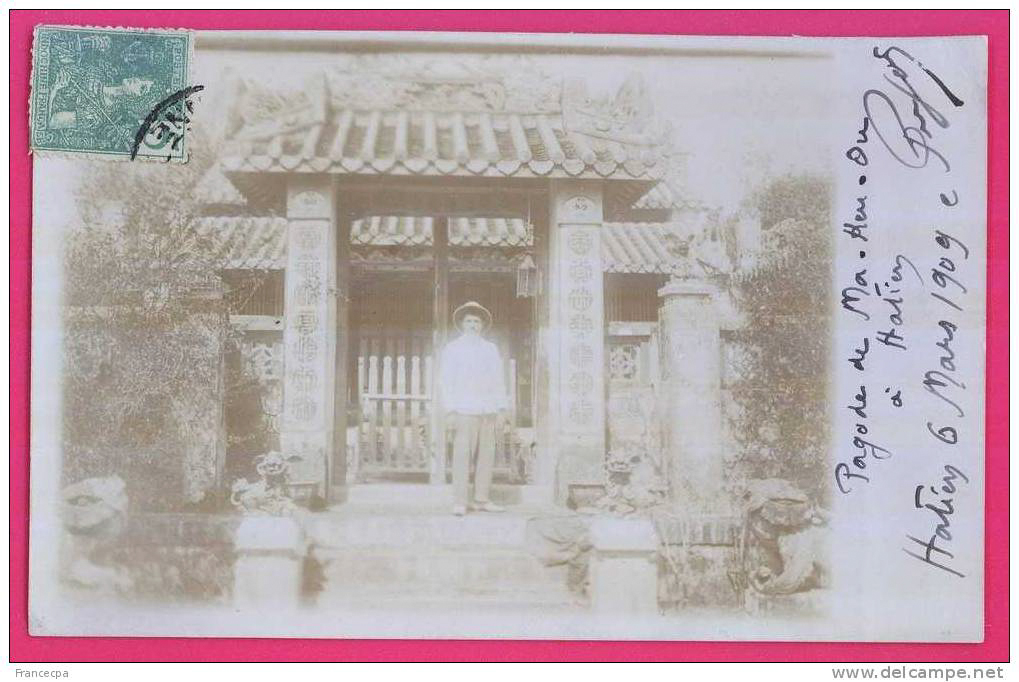 Hình poscard năm 1909 ở Hà Tiên xưa