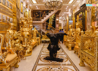 Ngôi Nhà Dát Vàng Cần Thơ | Quán Cà Phê Zone 7 siêu khủng Tầng trệt ngôi nhà dát vàng Cần Thơ