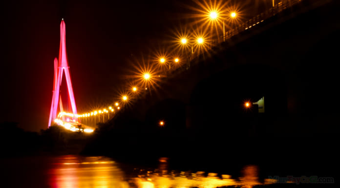 5 cây cầu dây văng lớn nhất ở miền Tây | Miền Tây Có Gì Chanel Cầu Cần Thơ lung linh sắc màu buổi tối